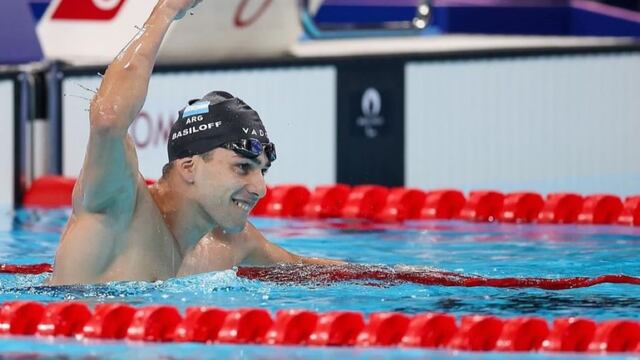 Iñaki Basiloff ganó la medalla de bronce en los 400 metros libre de natación en los Juegos Paralímpicos de París 2024. (Gentileza ParaDeportes)