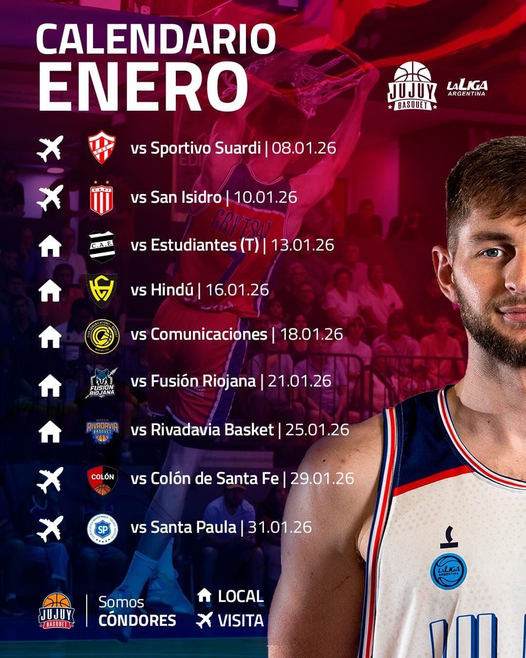 El "plan de vuelo" de los "cóndores" de Jujuy trae intenso movimiento en el primer mes de año.