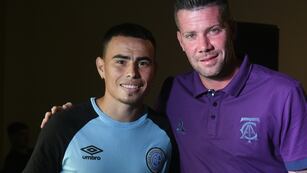Lucas Zelarayán y Guido Herrera hablaron en la conferencia de prensa previa de Belgrano y Talleres.