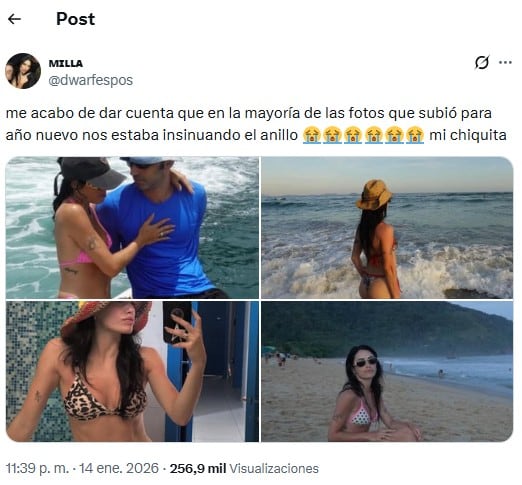 ¡Nadie se dio cuenta! Las fotos de Lali con el anillo que pasaron desapercibidas