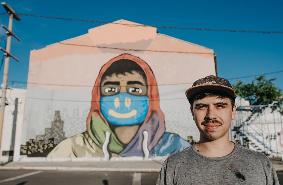 Artistas sanjuaninos pintaron murales para concientizar sobre el coronavirus