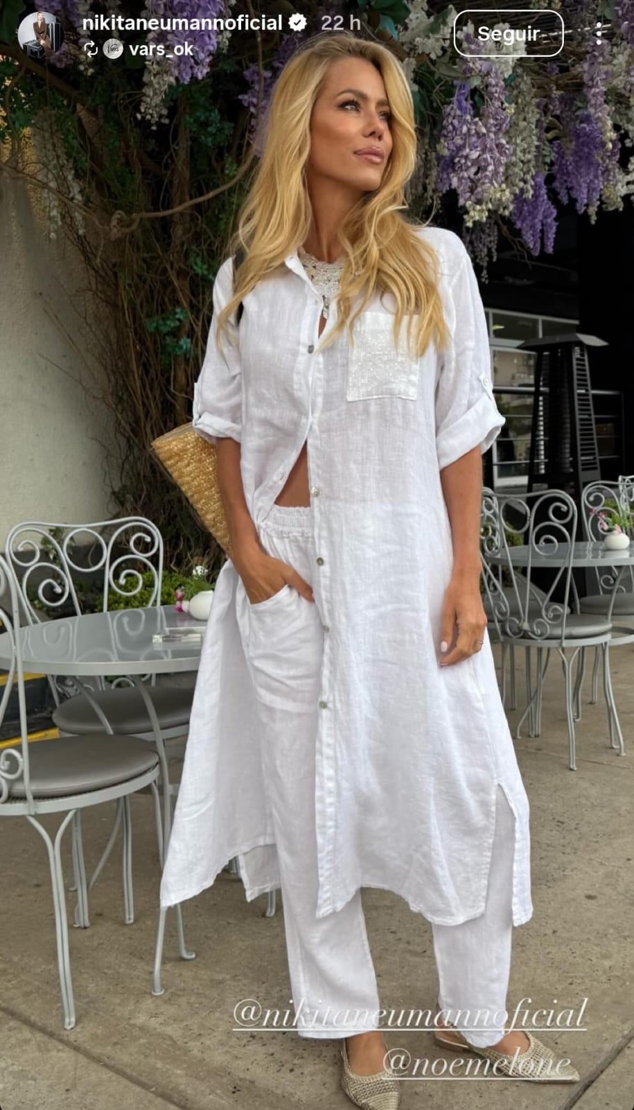 Nicole Neumann lo hizo de nuevo y apostó por un look total white ideal para disfrutar de la playa y el verano