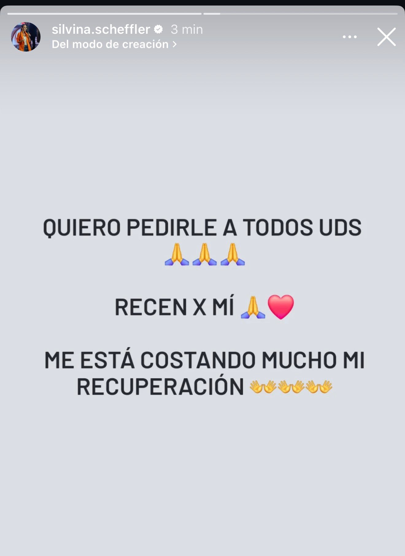 Preocupación por su salud.