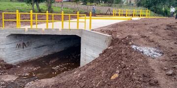 El programa “100 Puentes” finalizó las obras en Olegario Victor Andrade.