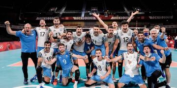Argentina festejó el triunfo ante Italia.