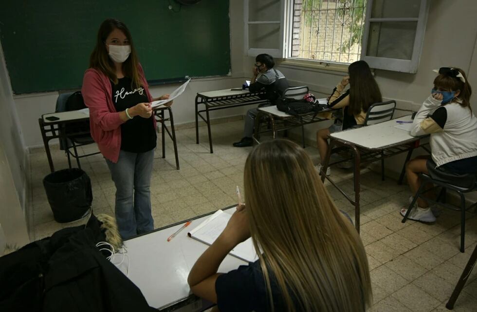 Así fue la vuelta a clases presenciales de los primeros alumnos en Mendoza tras 11 meses