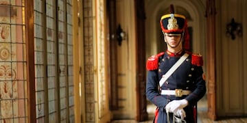 Los Granaderos llegaron a Tierra del Fuego para conmemorar a San Martín