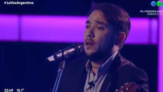Esteban Muia, el comodorense que destacó en La Voz Argentina.