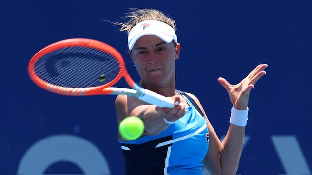 Nadia Podoroska y un duro duelo contra l rusa Ekaterina Aleksandrova. (La Voz)