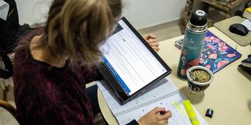 La educación a distancia se complica a la hora de certificar aprendizajes y las evaluaciones. (Facundo Luque)