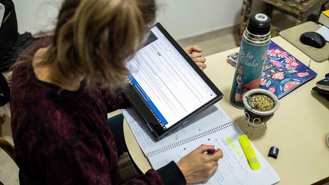 La educación a distancia se complica a la hora de certificar aprendizajes y las evaluaciones. (Facundo Luque)