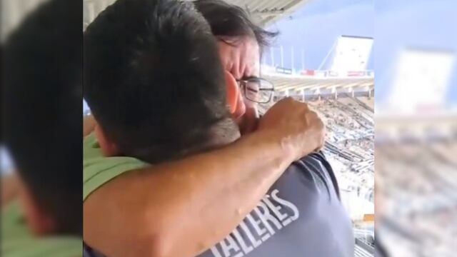 El emotivo video de un encuentro familiar en medio del estadio Kempes.