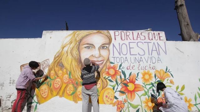 El mural que inmortaliza a Johana Galdeano.