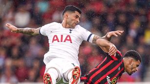 Romero en el partido por la tercera fecha de la Premier League.
