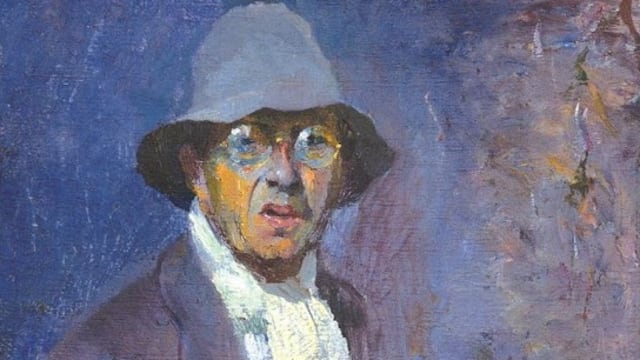 Durante todo de abril han sido organizadas actividades para conmemorar el 139 natalicio de Fernando Fader, la imagen es un autorretrato del artista. Gentileza Gobierno de Mendoza