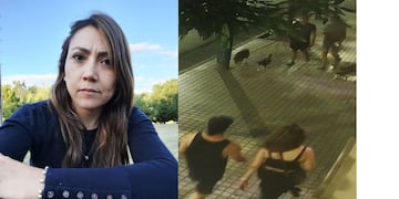 Campos Matos y Bulnes fueron captados por las cámaras de la ciudad de Córdoba.