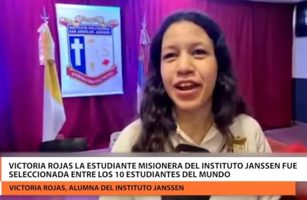 La joven estudiante posadeña Victoria Rojas quedó seleccionada entre los 10 mejores del Global Student Prize