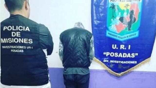Joven fue detenido por varios ilícitos en Posadas.
