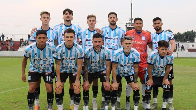 Racing quiere cortarse en la cima de su zona esta tarde en Villa Ramallo (Foto: Prensa Racing).