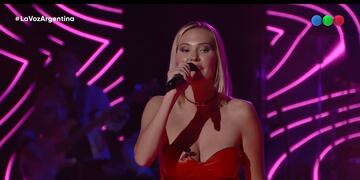 La rusa-cordobesa interpretó un tema de Pink pero no pudo superar al rosarino.
