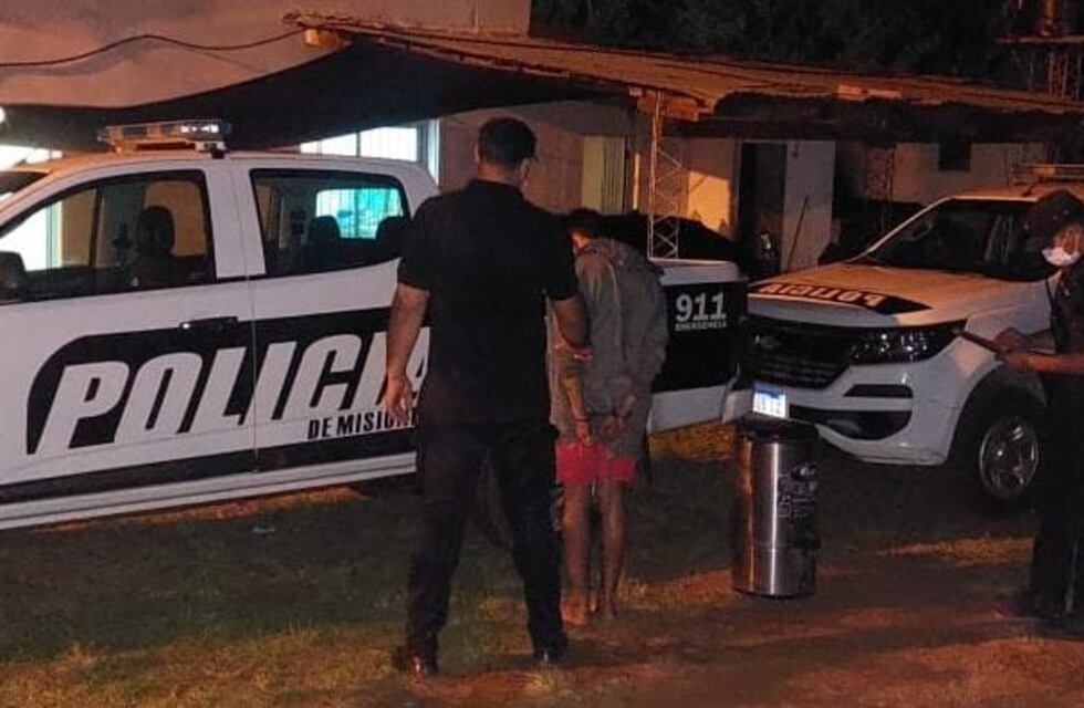 Fue detenido acusado de robar un secarropa y ocultarse entre las malezas en Mártires