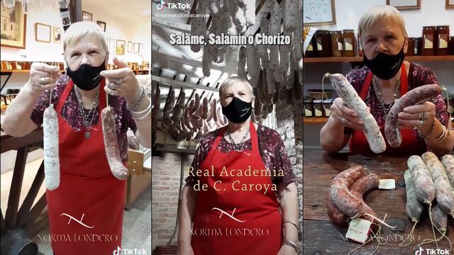 Norma explicó detalladamente cuáles son las diferencias entre salame, salamín y chorizo.