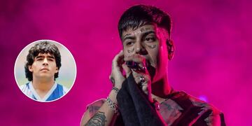 “Con la del Diego”: el gesto de Duki durante su show en Inglaterra