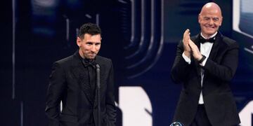 Al igual que el año pasado (foto), Lionel Messi se quedó con el The Best. (AP)