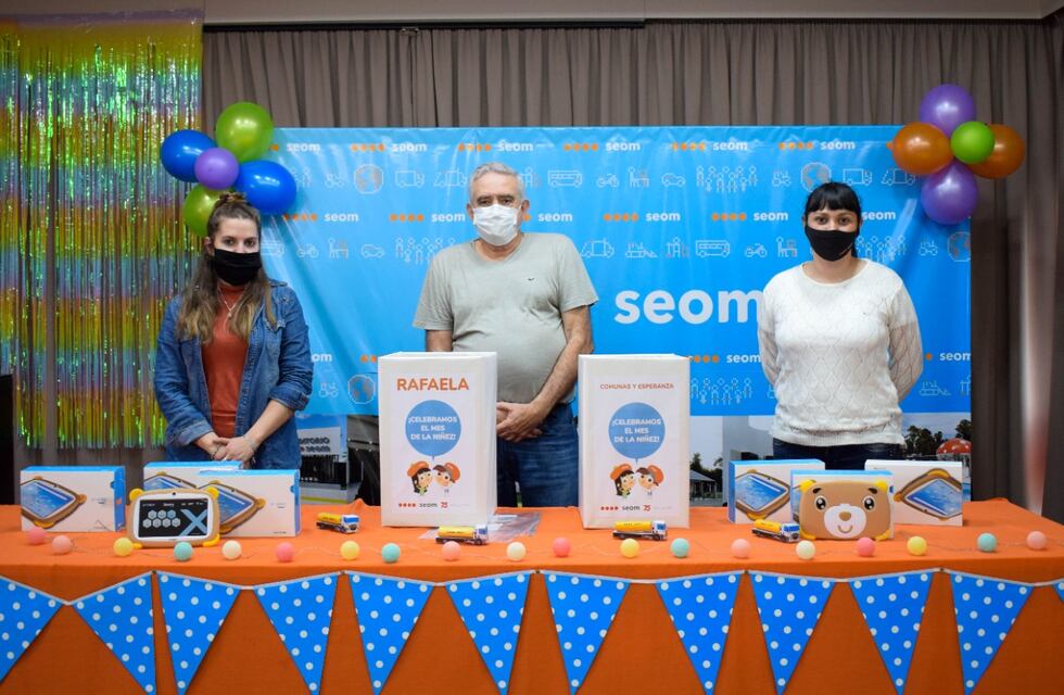 SEOM sorteó 10 tablets por el mes de las infancias