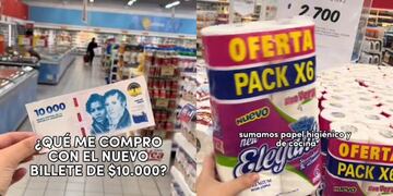 Una joven mostró en TikTok todo lo que se puede conseguir con el nuevo billete.