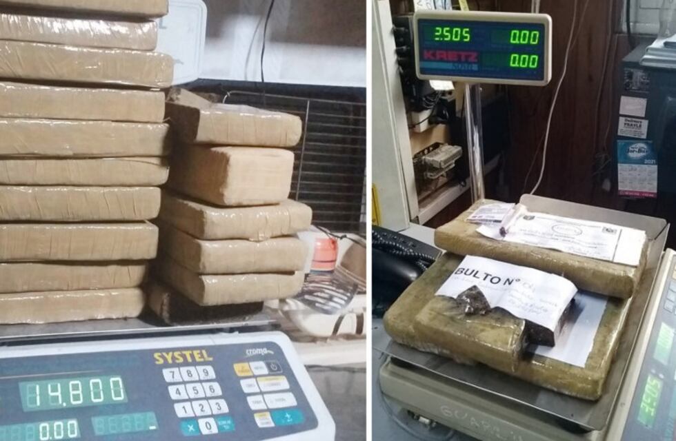 Narcotráfico: detuvieron a 8 delincuentes y 17 kilos de marihuana