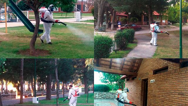 La secretaría de Medio Ambiente de San Luis contnpua con el programa de fumigación contra el mosquito del dengue. En esta oportunidad se trabajará en varios parques. Gentileza ANSL