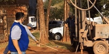Perforaciones en Barrio Primavera, Puerto Iguazú.