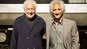 Guillermo Coppola con Juan Minujín