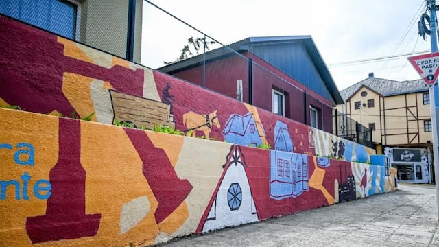 Presentaron un nuevo mural en homenaje a Ushuaia