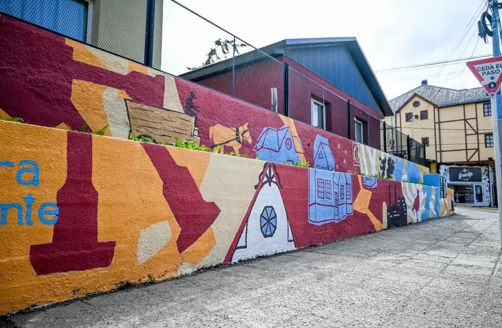 Presentaron un nuevo mural en homenaje a Ushuaia