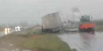 Camionero sufrió un accidente en la ruta 34, a la altura de Susana