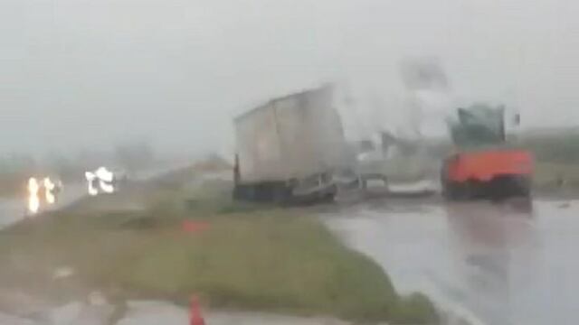 Camionero sufrió un accidente en la ruta 34, a la altura de Susana