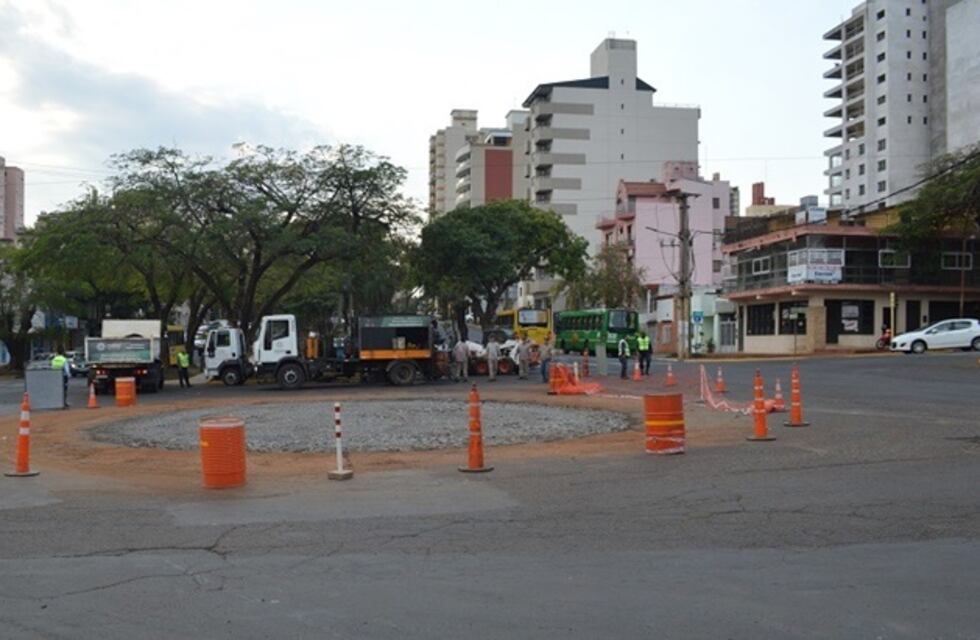 La avenida Corrientes del centro posadeño se encuentra en obras