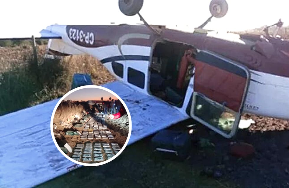 La cocaína que transportaba el avión que cayó en Chaco pertenecería a un conocido grupo narco de Bolivia
