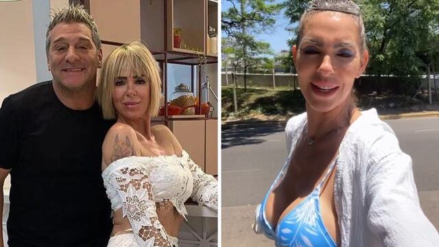 La esposa del Turco García caminó por la 9 de Julio en una microbikini celeste y la imagen se hizo viral.