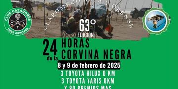 Tres camionetas y tres autos como premios en las 24 Horas de la Corvina Negra 2025