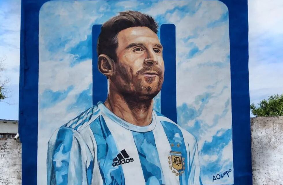 Lionel Messi en Córdoba: la historia del espectacular mural de barrio Maipú