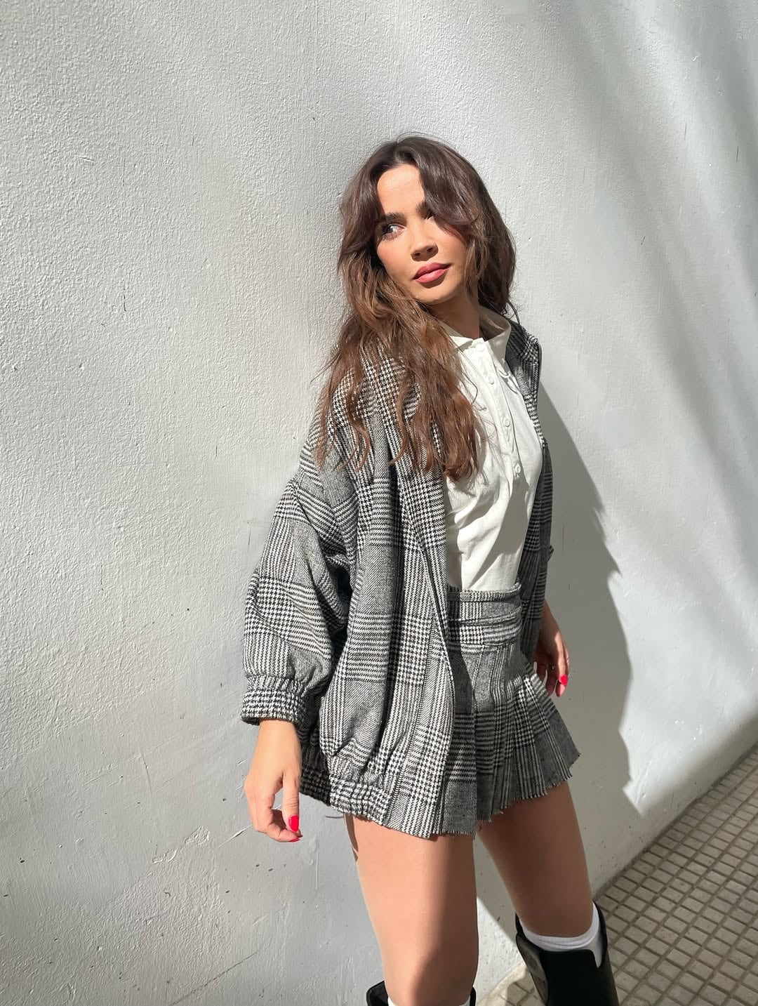 Minifalda y transparencias: Celeste Cid subió la temperatura en Instagram con un look universitario muy sensual