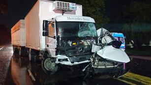 El choque en Villa Nueva. (Policía)