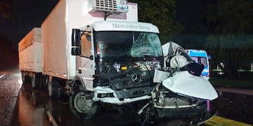 El choque en Villa Nueva. (Policía)