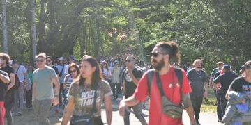 La peregrinación al Cosquín Rock. El clima, aliado del Festival (captura de pantalla).