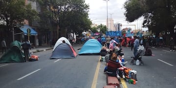 La protesta del MTR Córdoba comenzó el martes y seguirá este miércoles.