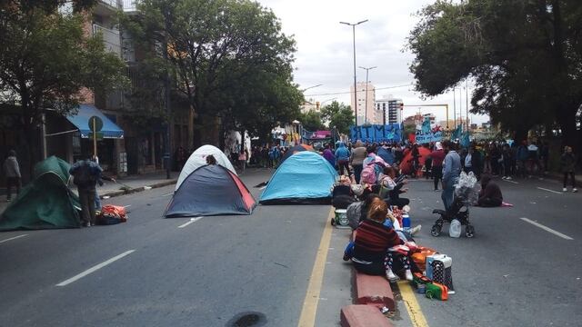 La protesta del MTR Córdoba comenzó el martes y seguirá este miércoles.