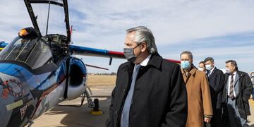 El presidente Alberto Fernández recorrió las instanlaciones de Fadea.